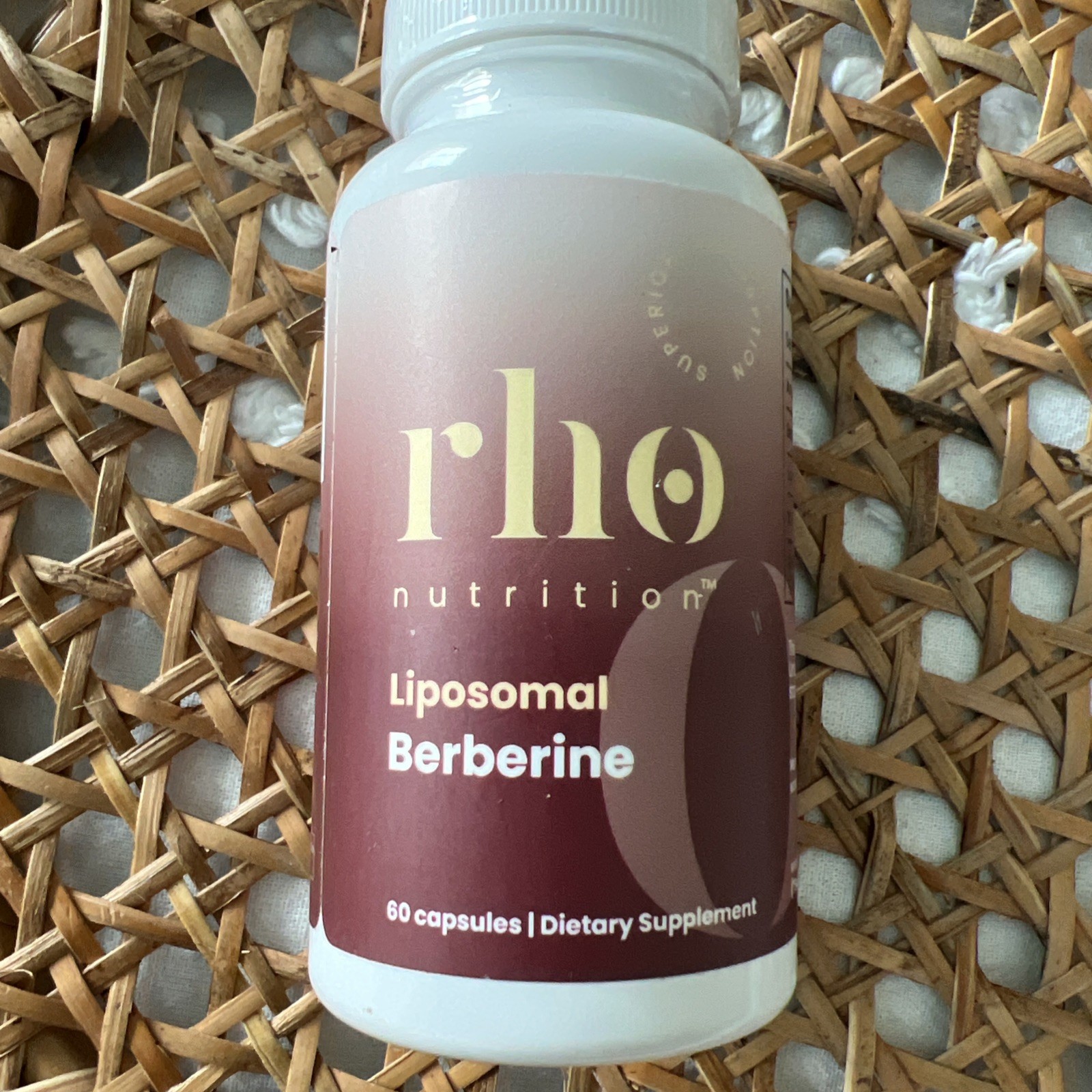 Rho Nutrition Liposomal Berberine 300mg 60 Veg Caps Exp 08/27
