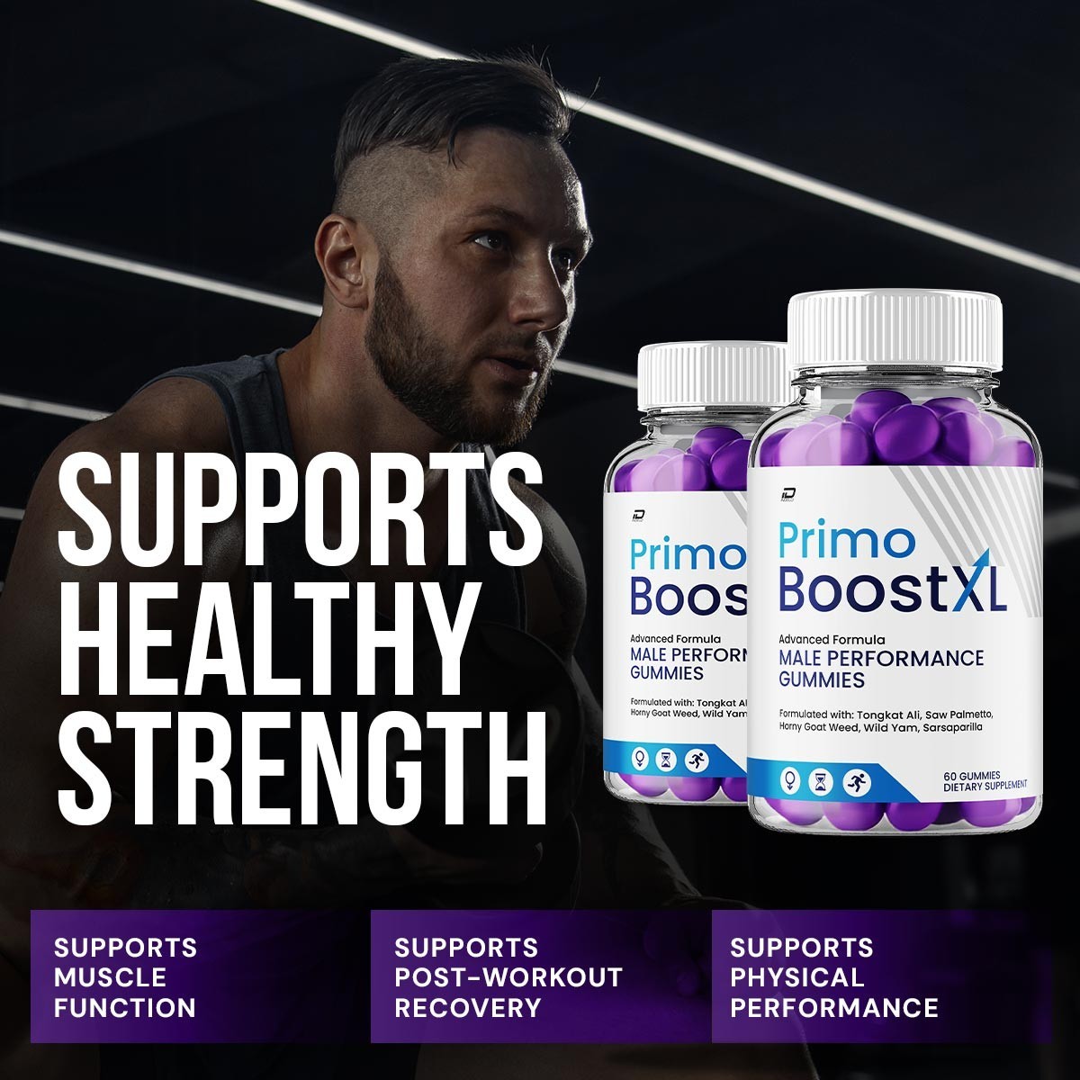 (2 Pack) Primo Boost XL Gummies for Men – PrimoBoost Male Gummy Natural Blend