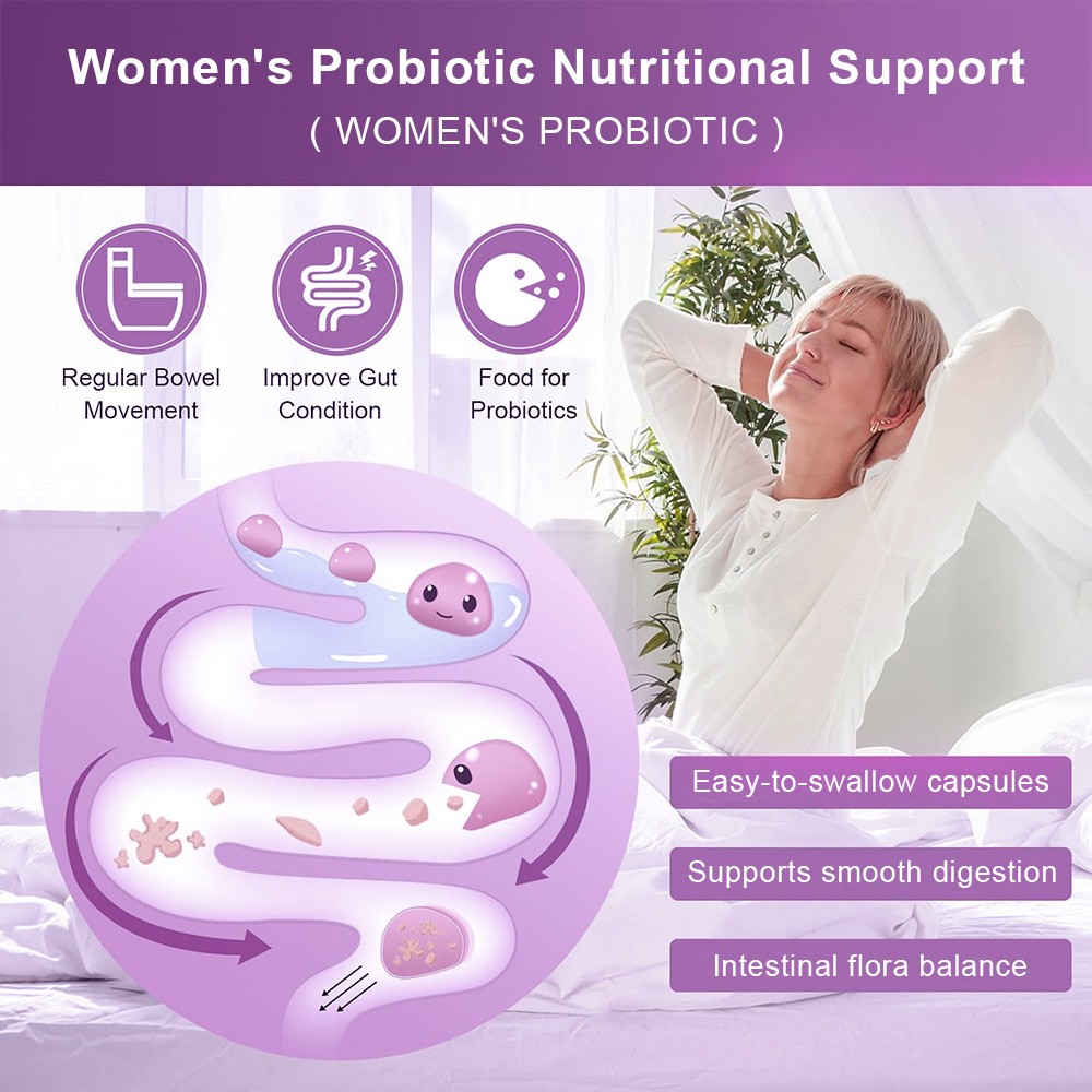 3in1 Women Probiotic Complex for Gut Digestion,Vaginal&Urinary Wellness 120 Caps