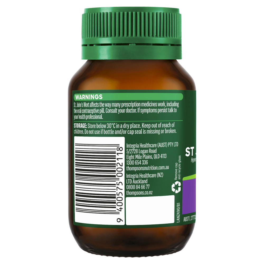 Thompson’s One-A-Day St John’s Wort 4000 60 Tablets High Potency Vegan
