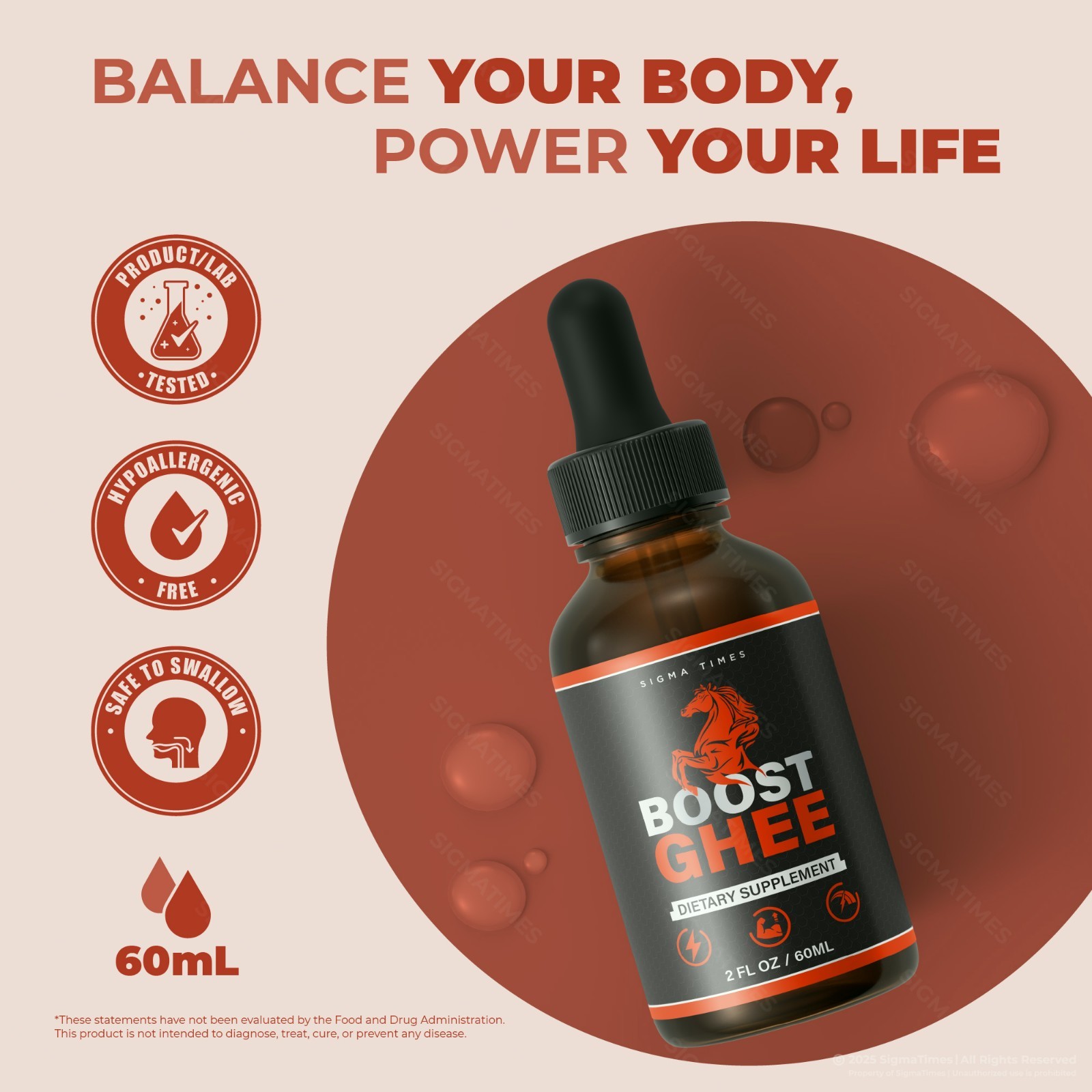 Boost Ghee Drops, Boost Ghee for Men to Boost Performance & Stamina (30servs.)