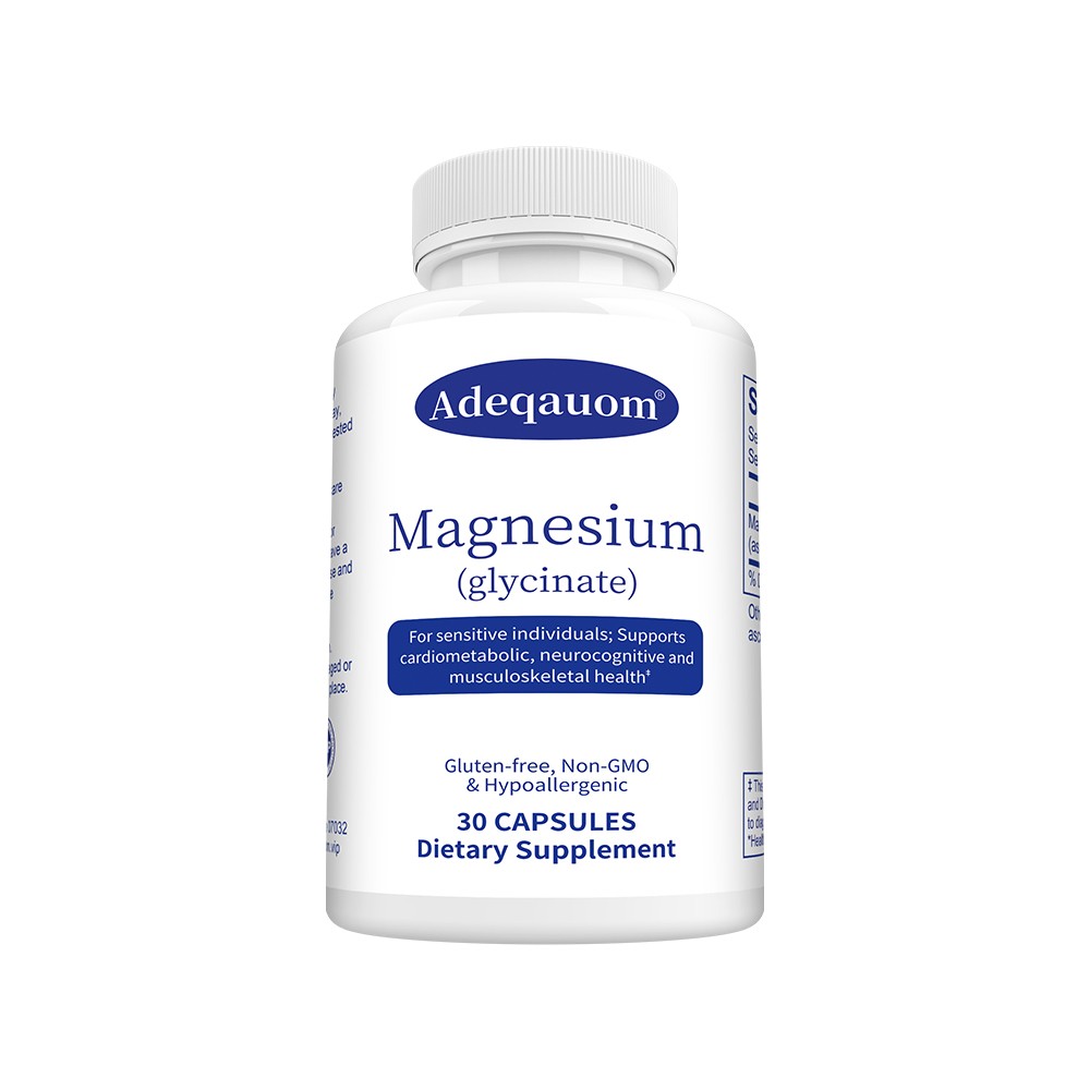 Magnesium Glycinate – Supports, Brain Function & Muscle Relaxation 30/60/120Caps