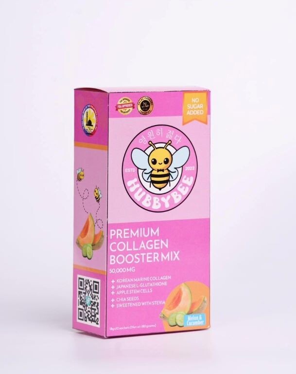 HUBBYBEE Premium COLLAGEN POWDER DRINK MELON & CUCUMBER (New Flavor)