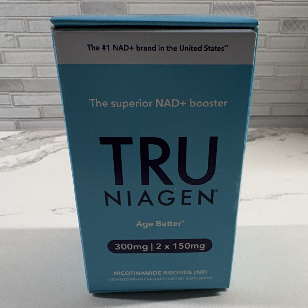 NEW*Tru Niagen NAD+ Booster 300mg Nicotinamide Riboside 120 Veg Caps Exp 06/2028