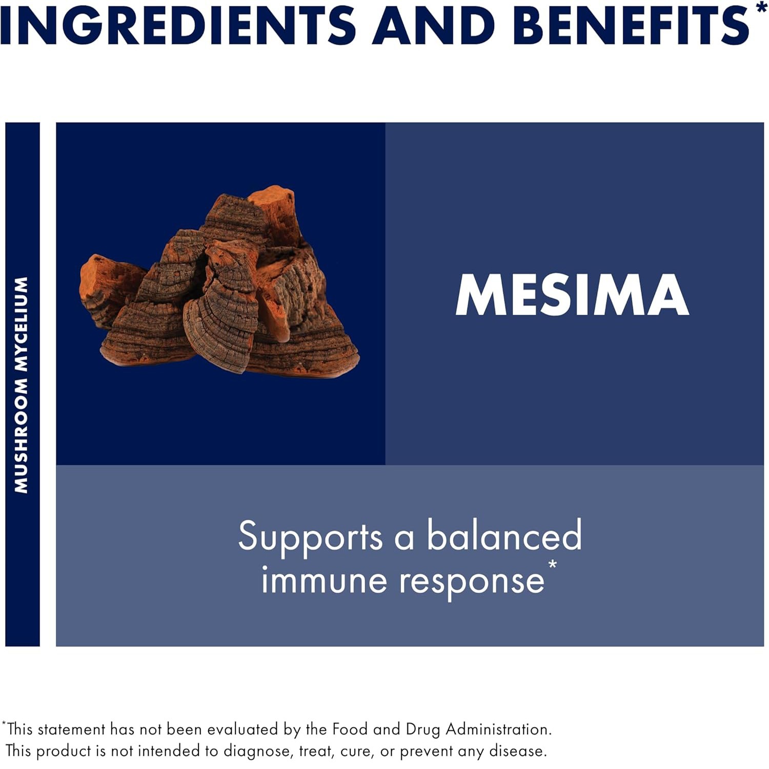 Host Defense Mesima,Antioxidant Activity&Immune System Support,60VeganCaps