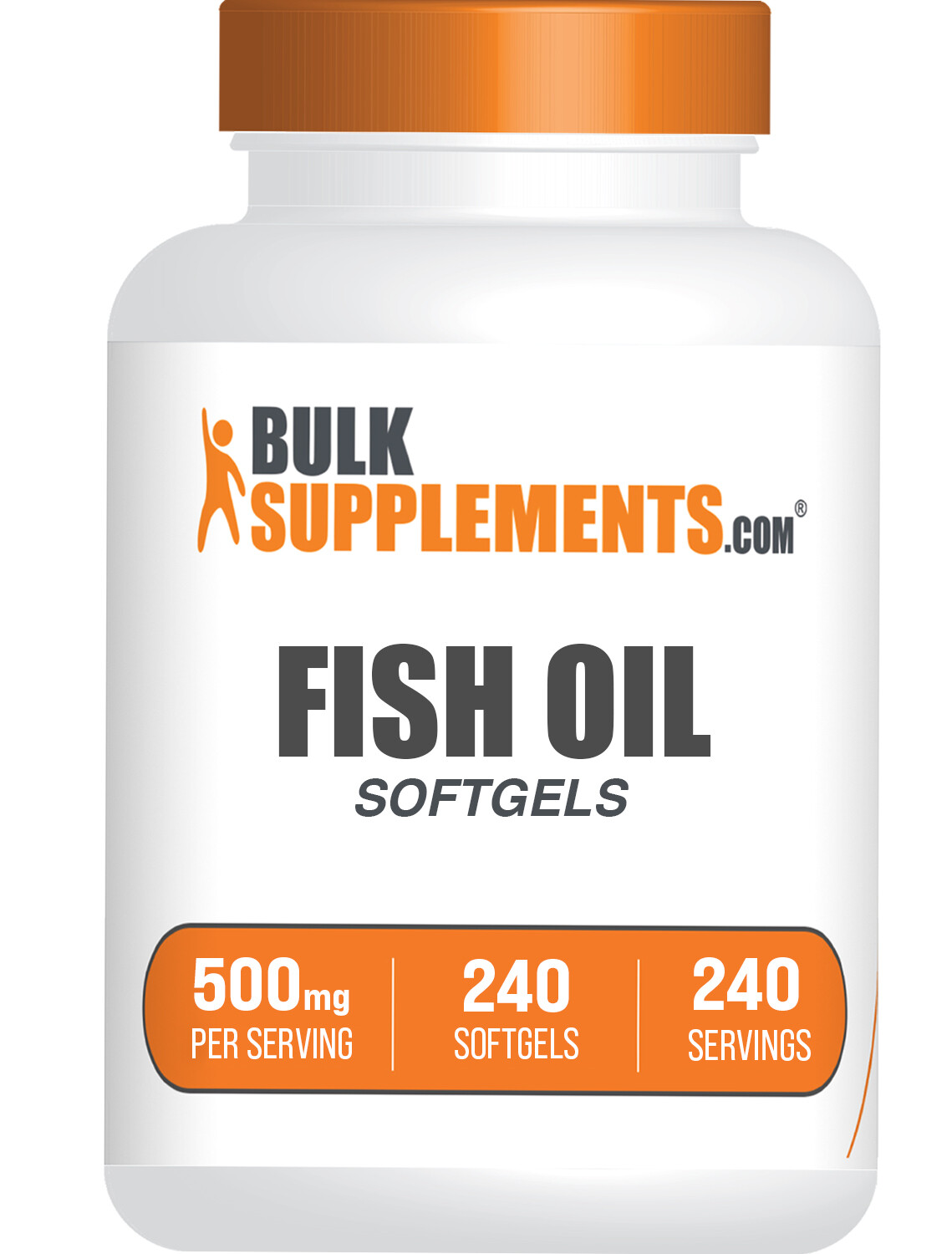 BulkSupplements Fish Oil Softgels – 500 mg Per Serving