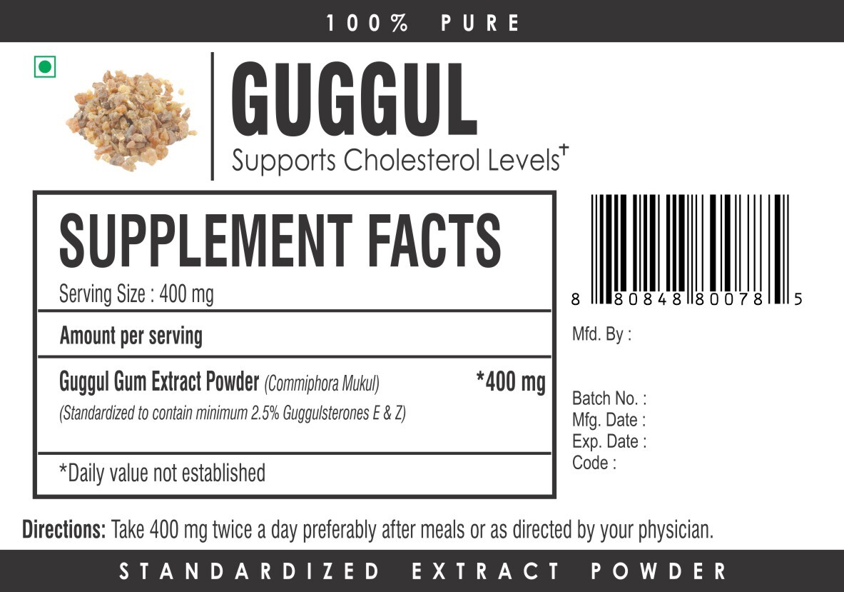 Guggul Extract Powder 2.5% – Antioxidant for Heart Health & Cholesterol Support
