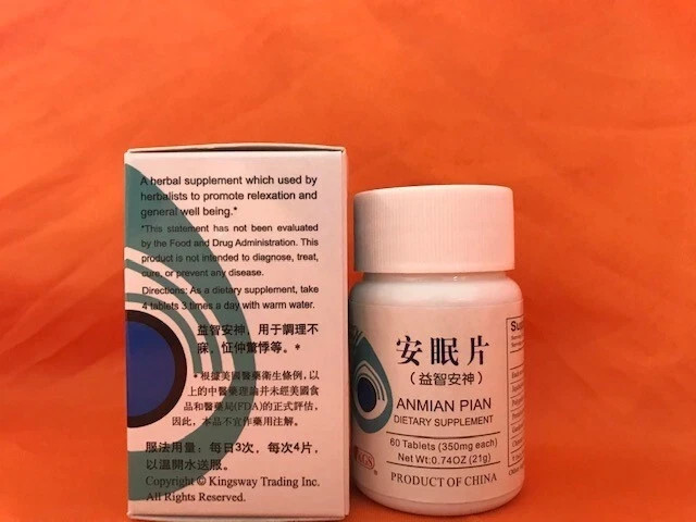 An Mian Pian/安眠片/60pill/bottle(1btl/bx)