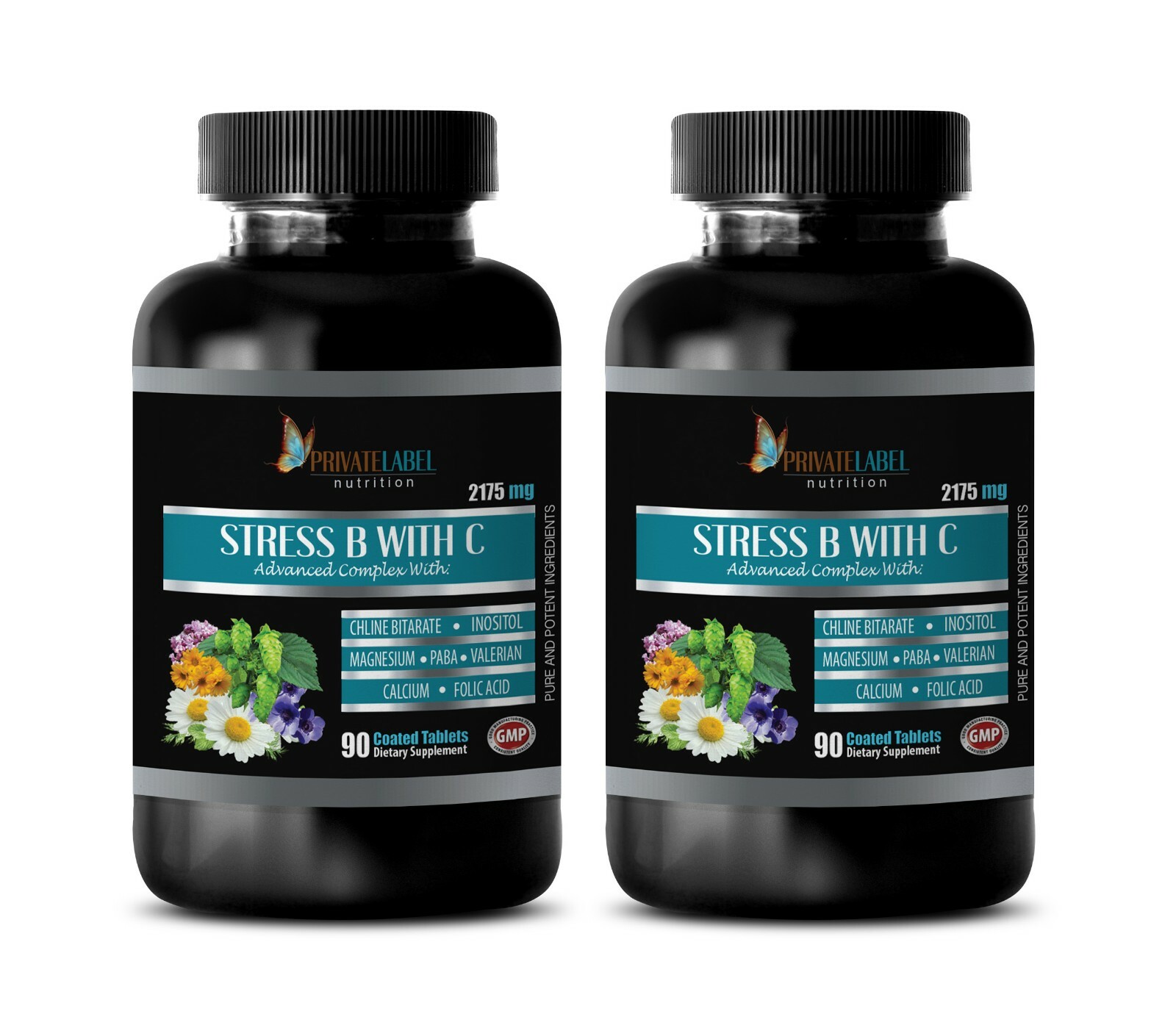 stress capsules – STRESS B WITH C – blood pressure natural supplements 2 BOTTLE
