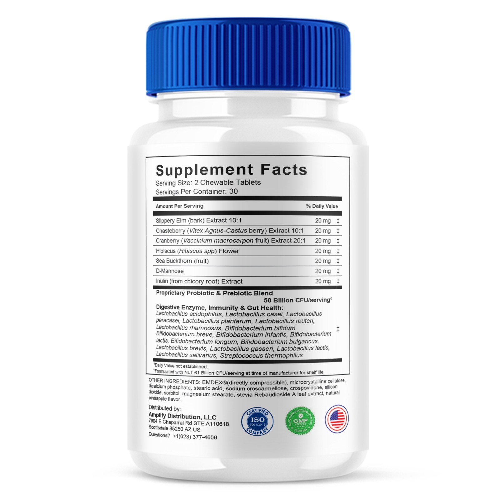 Dentabiome Advanced, Denta Biome Daily Support Formula (60 Chewables)