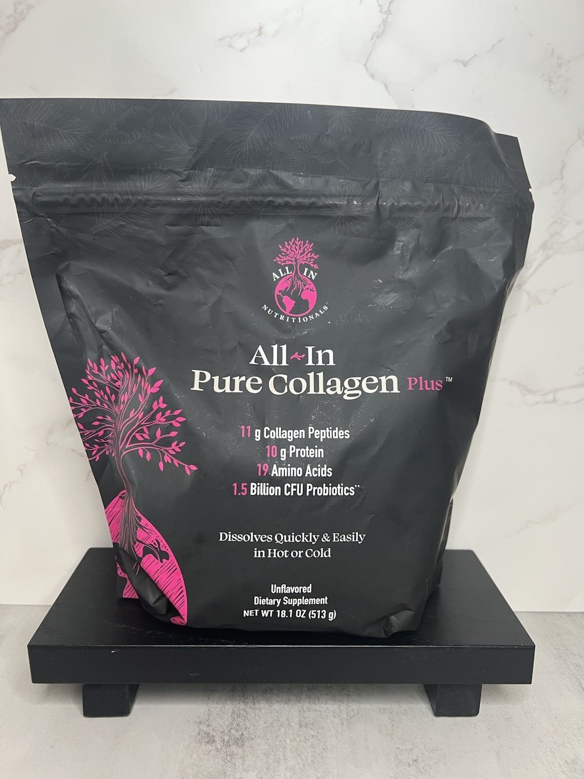 All-In Nutritionals Pure Collagen Plus Unflavored Gluten-Free 18.1 oz