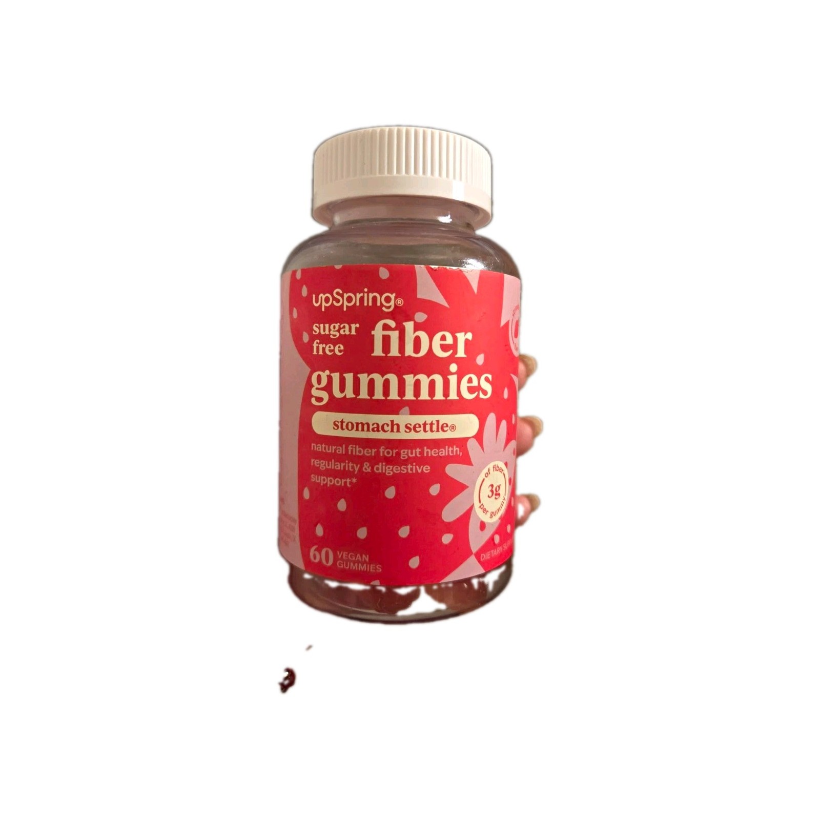 upSpring Sugar-Free Fiber Gummies Digestive Support Vegan 60 Count