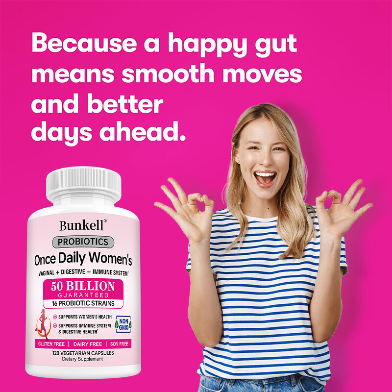 Once Daily Women’s Probiotic Capsules – Supports Digestive & Immune Health