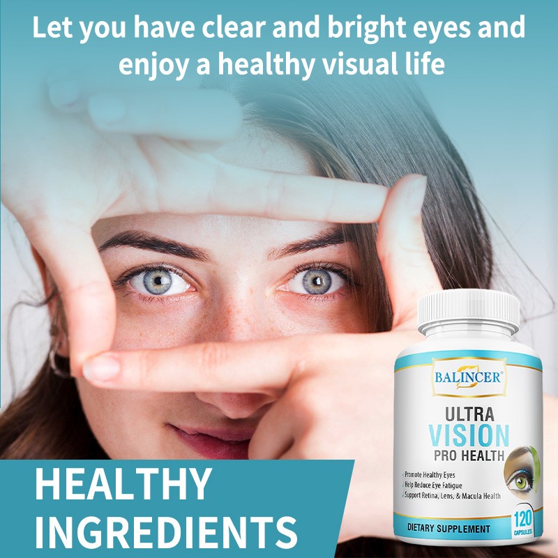 Vision Health Supplement Reduce Eye Fatigue 120 Capsules Retina Lens Health
