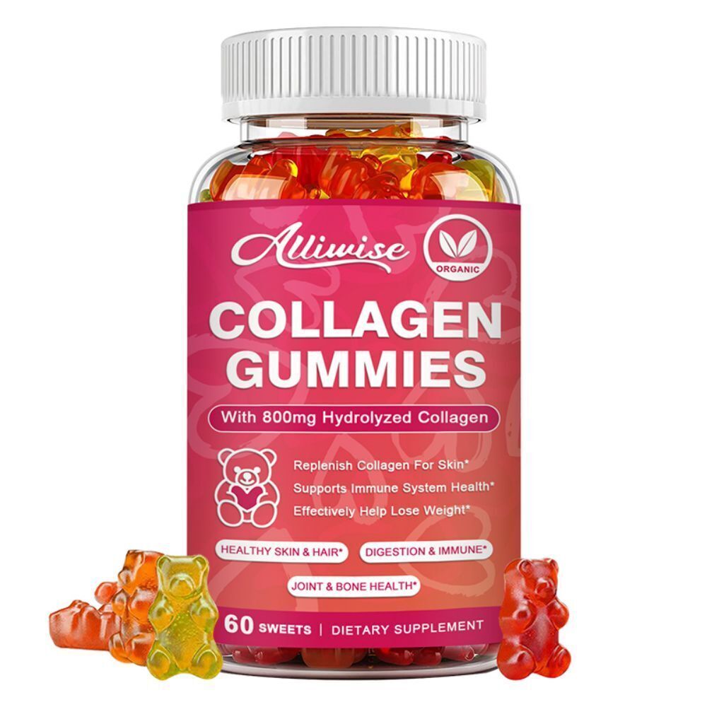 Organic Biotin & Collagen Gummies – Hair, Skin, Nails, Joints Bone Vitamins