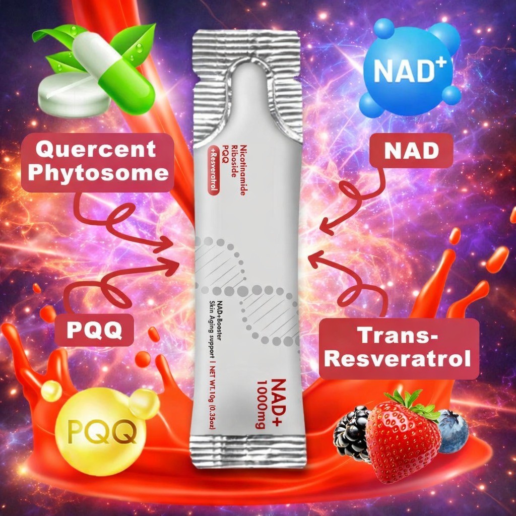 DEZEN NAD+ Liquid Drink Mix Supplement, Nicotinamide Riboside for Anti Aging