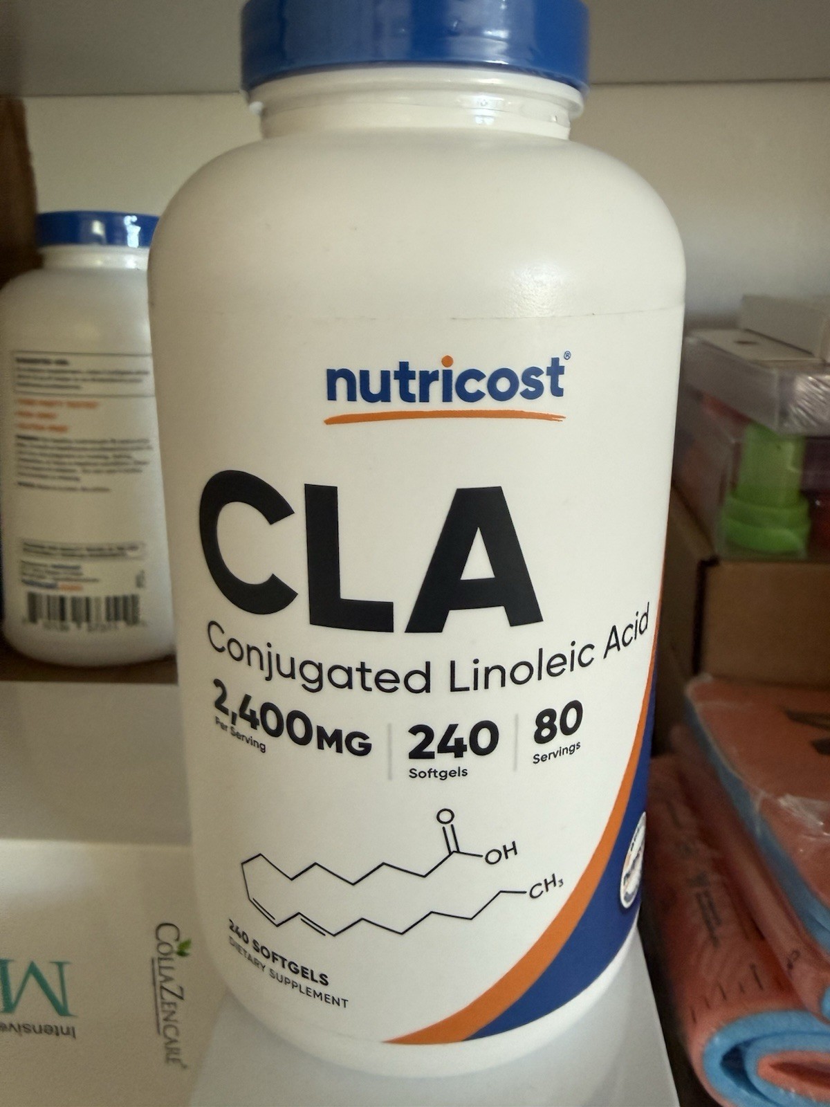 Nutricost CLA Conjugated Linoleic Acid 2,400 mg 240 Softgels Supplement