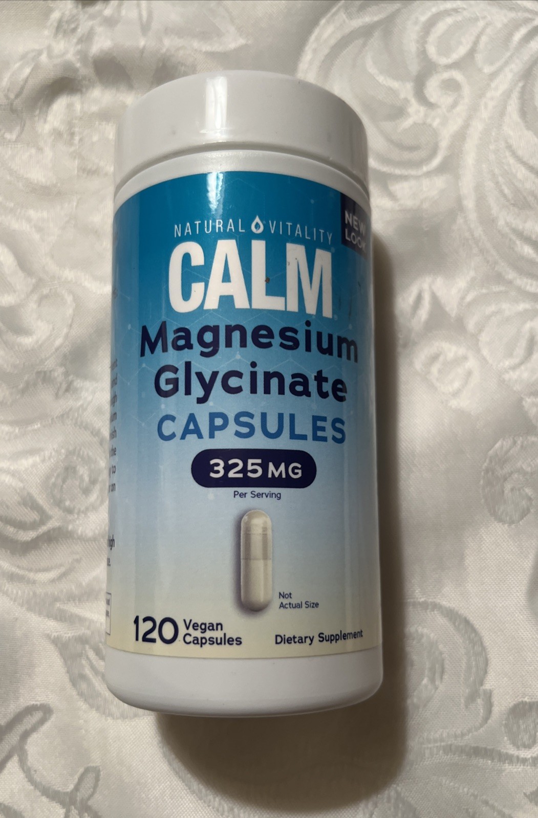 Natural Vitality Calm Magnesium Glycinate 120 Capsules EXP 03/28