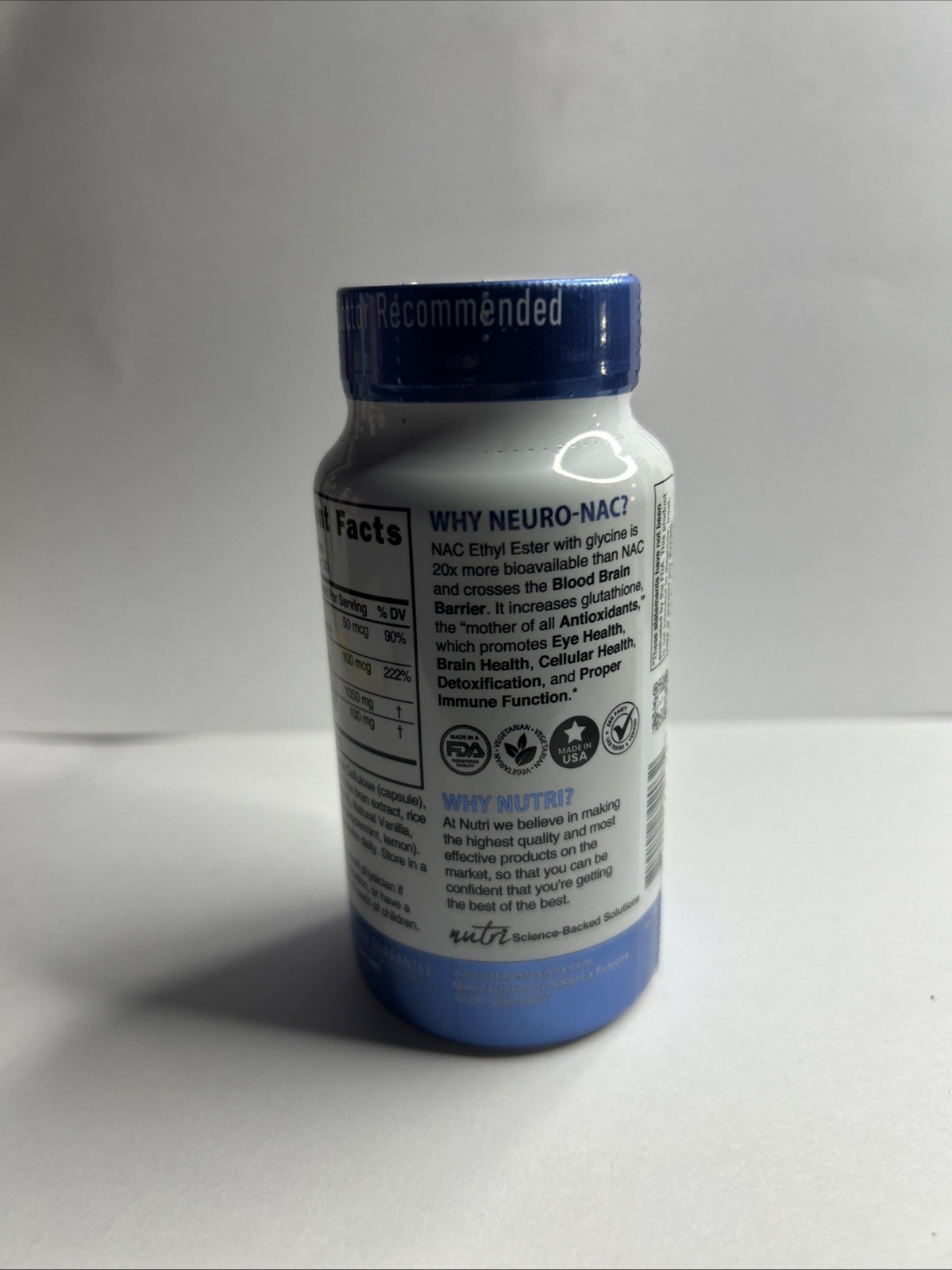 NEURO-NAC™, Glycine & NAC Ethyl Ester, 60 Vegan Capsules Ex04/2028