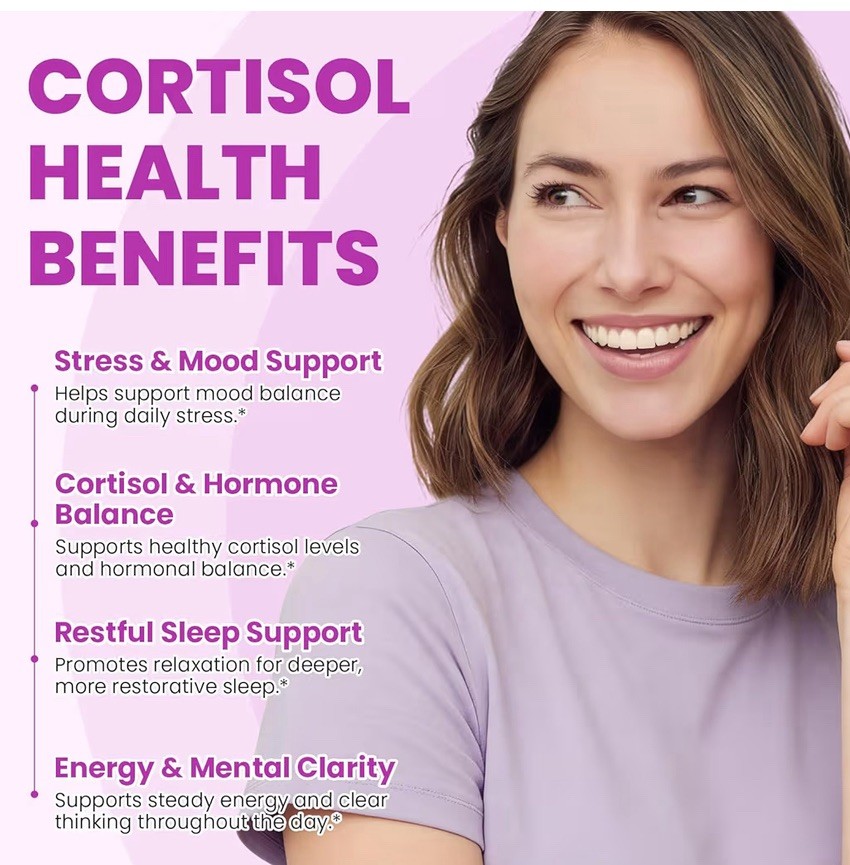 FURGGNEO Cortisol Supplement 18-in-1 Stress Mood Sleep Support 60 Vegan Caps