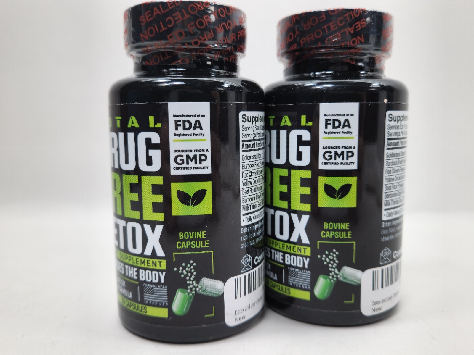 2x Canna Field Total Drug Free Detox 30 Capsules Each – 06/2026