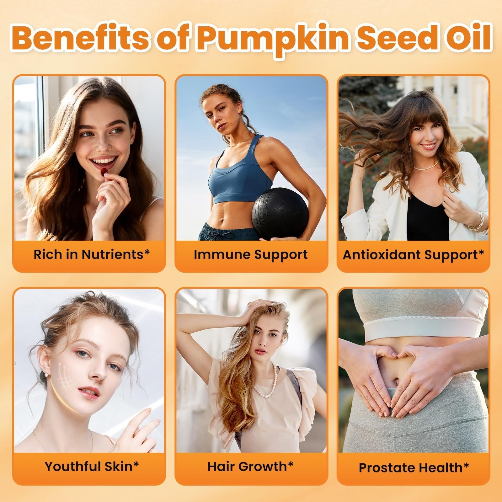 Pumpkin Seed Oil with Saw Palmetto 3000mg, 180 Softgels, Non-GMO