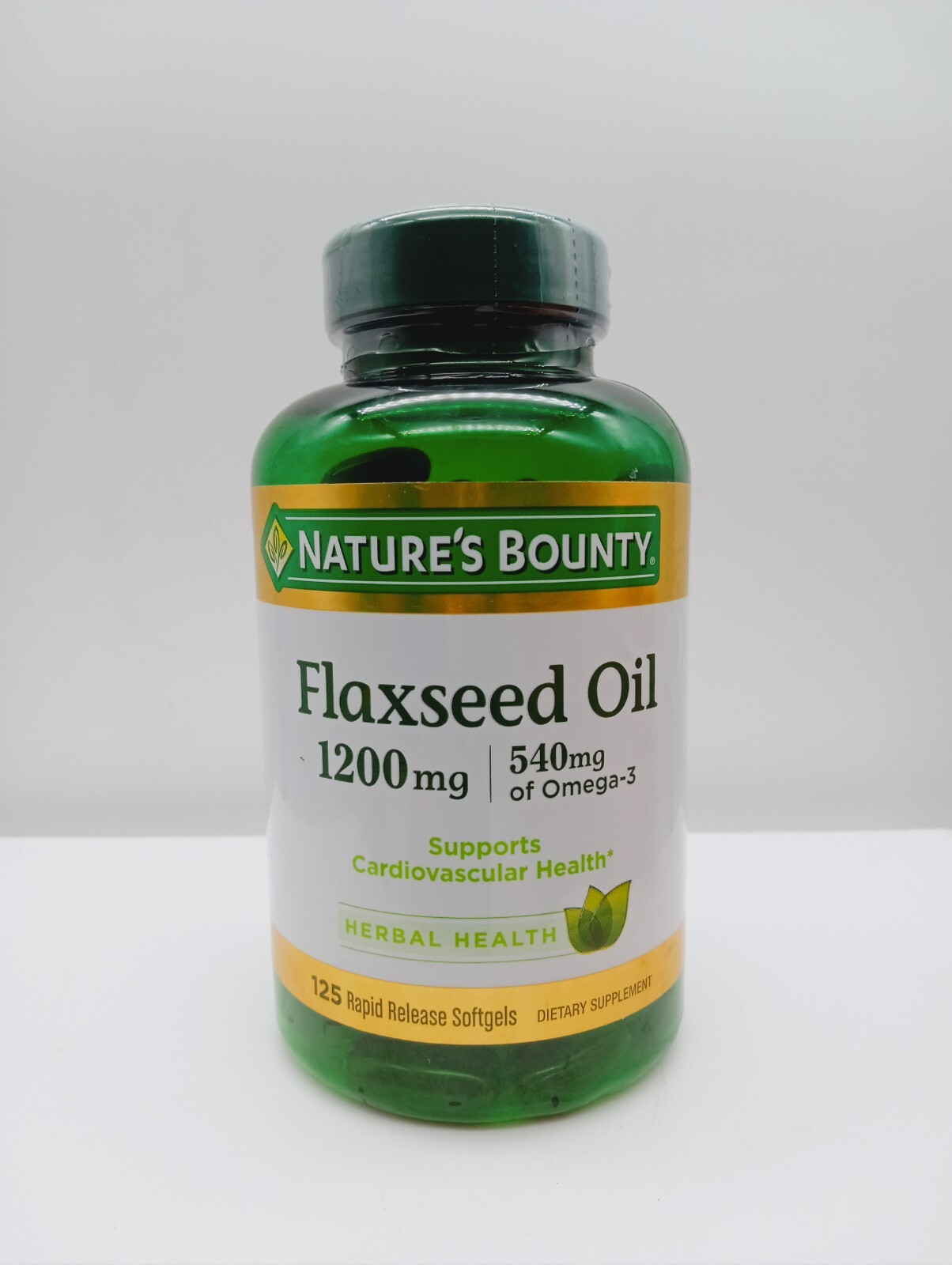 Nature’s Bounty FLAXSEED OIL W/OMEGA 3-125 Rapid Release Softgels Exp. 5/2025+