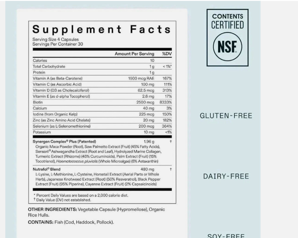 Women’s Balance age 45 up Hair Growth~ 120 Caps/Refill 2027/7 free shipments