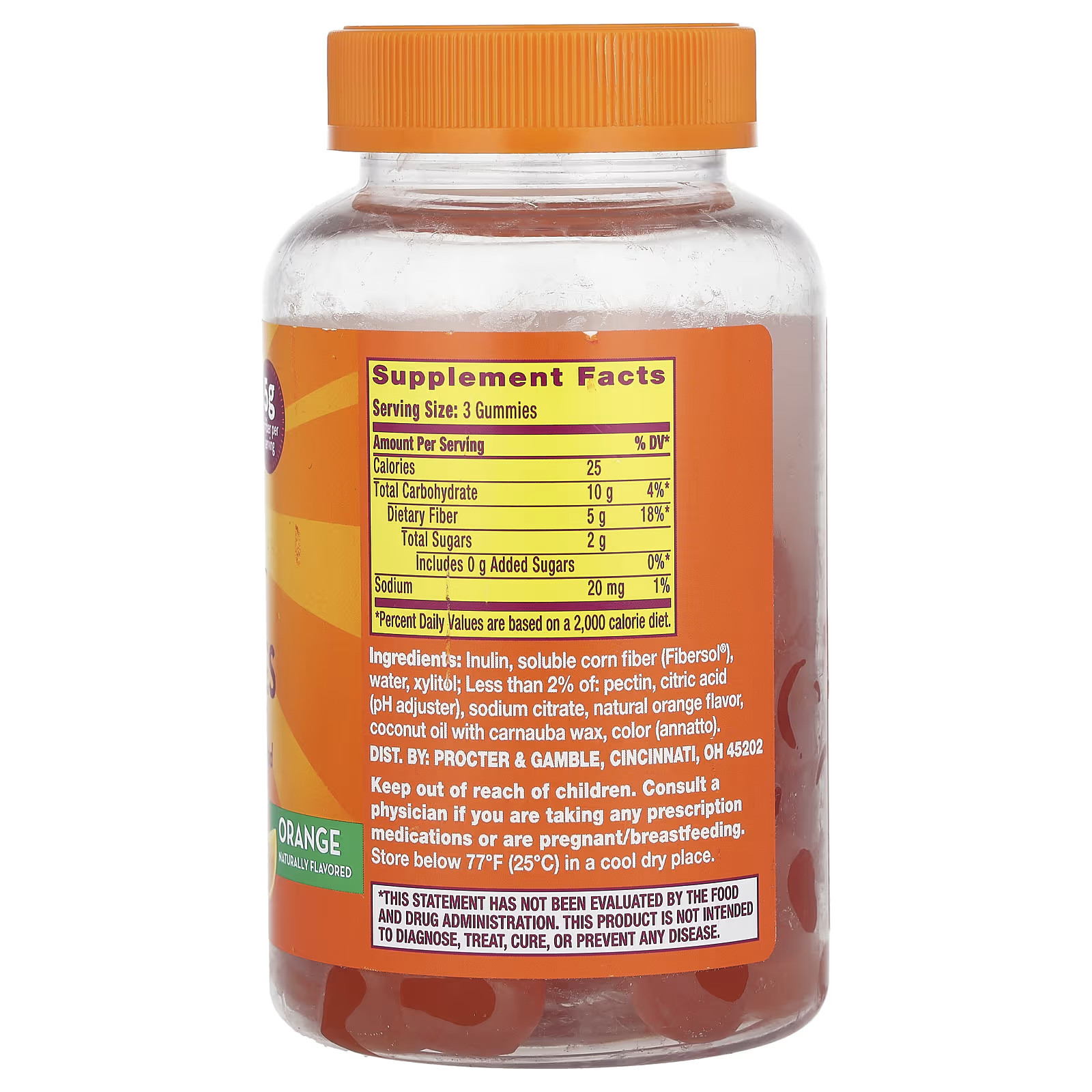 2 X Metamucil, Fiber Gummies, Orange, 72 Gummies-worldwide