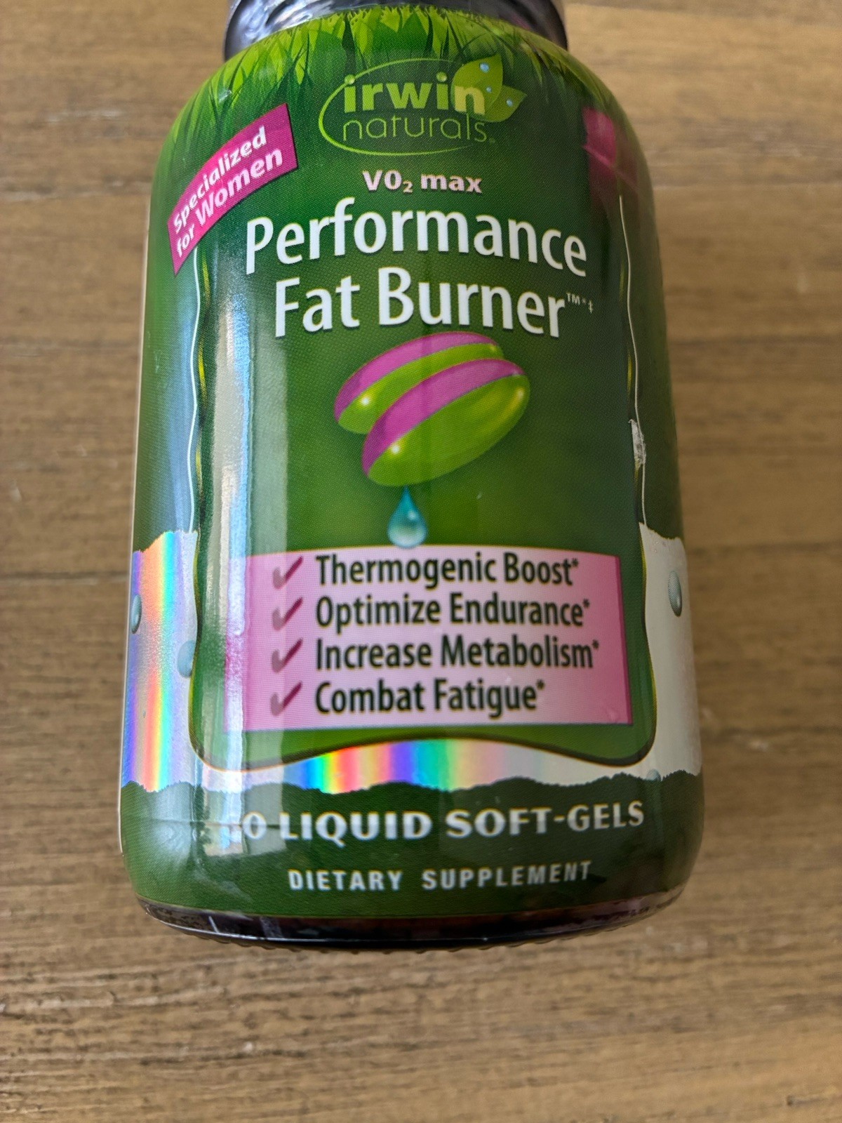 Irwin Naturals VO2 Max Performance Fat Burner BiopPerine 60 Liquid Softgels NEW