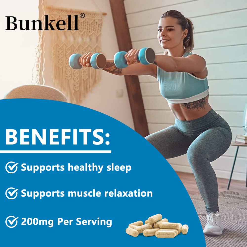 Magnesium Lysinate Glycinate Supplements Supports Muscle Relaxation 120 Capsules