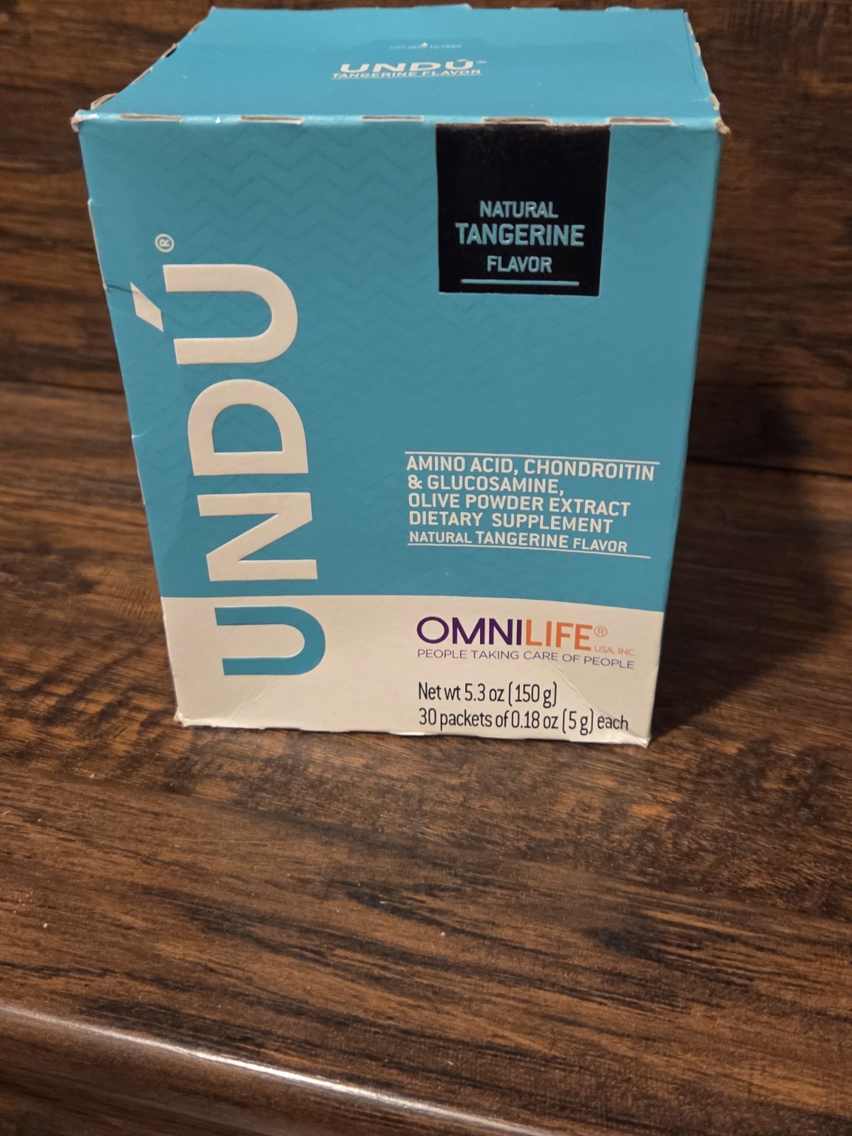 Omnilife Undú Amino Acid Chondroitin Glucosamine Powder Tangerine 30 Packets