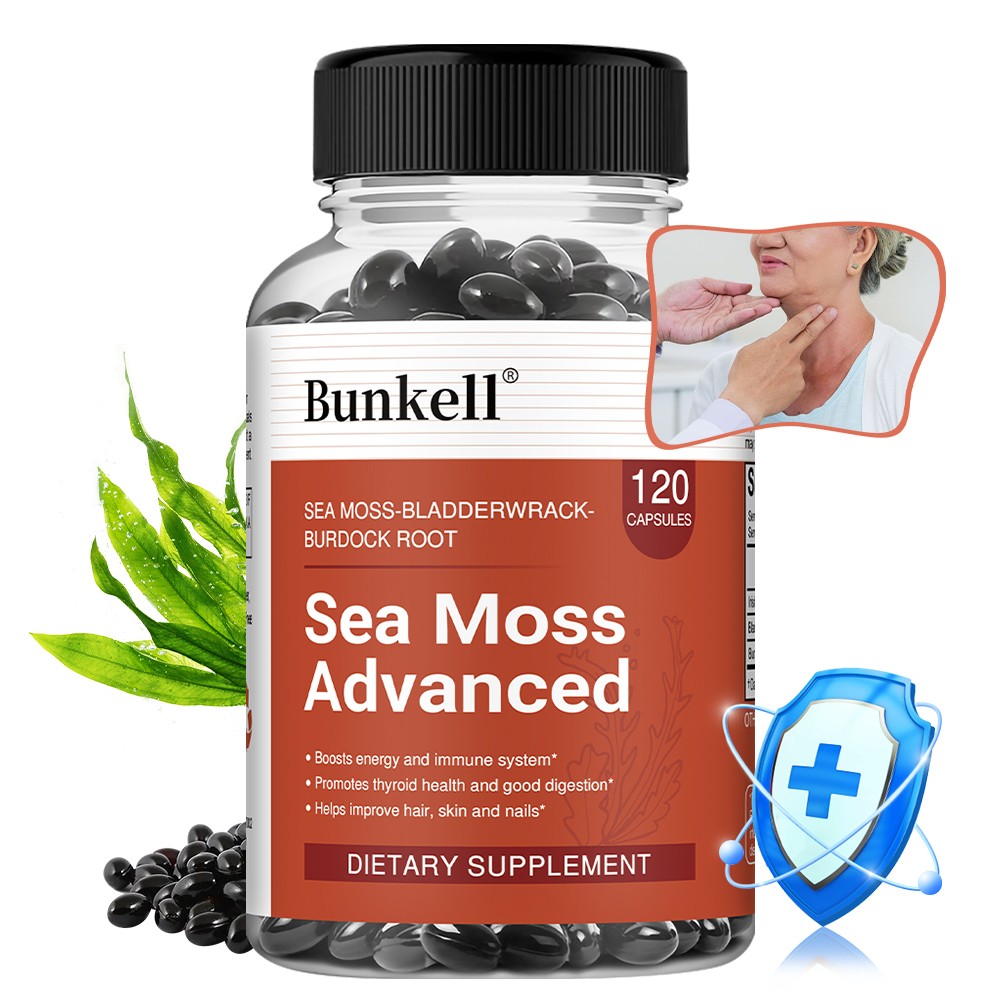 Sea Moss Complex Caps,Mineral Supplement for Thyroid,Gut Digestion,Immune 120 CT