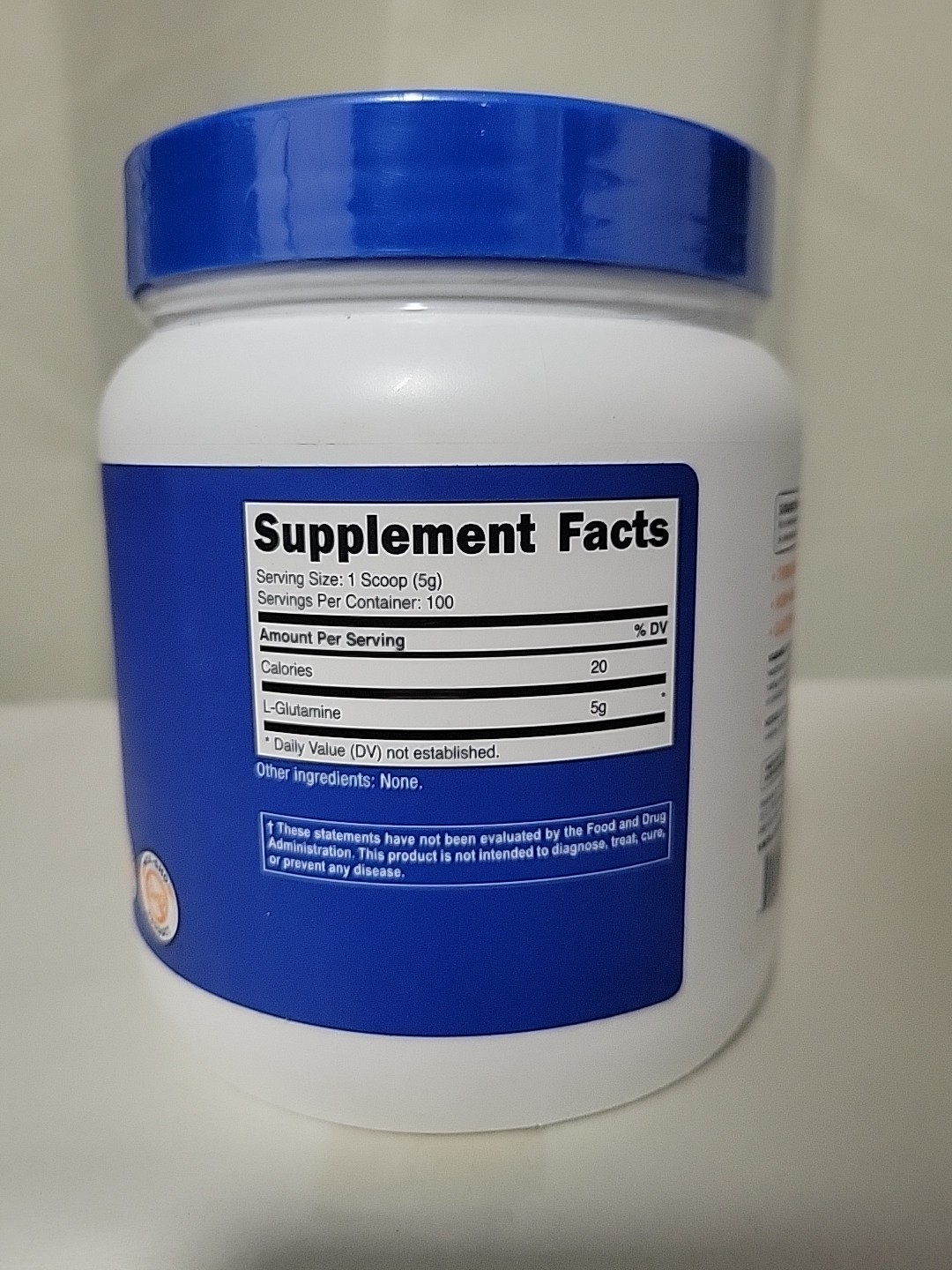 Nutricost L Glutamine Powder 100 Servings Unflavored 17.6oz Exp 06/27 Free Ship