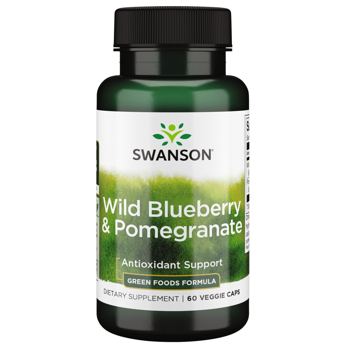 Swanson Wild Blueberry + Pomegranate 60 Veggie Capsules