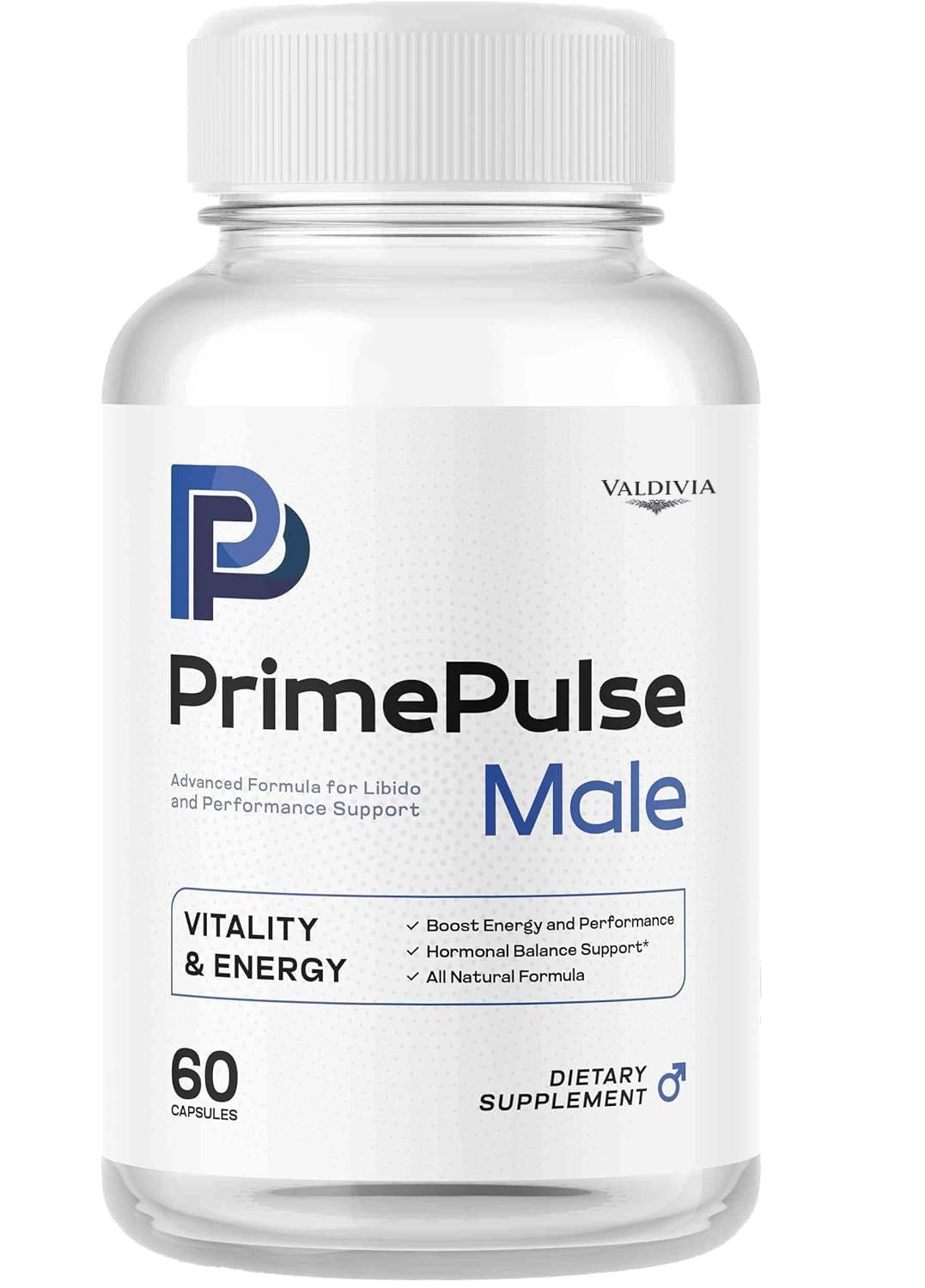 Valdivia Prime Pulse 60 Capsules Men’s Health Supplement Made in USA Male