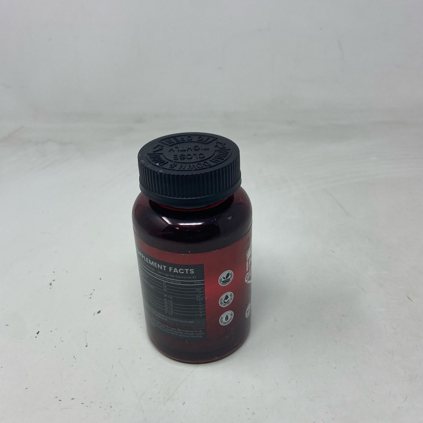 HolyTime Power Gummies, Red Bottle, 60 Count Shilajit & Saw Palmetto