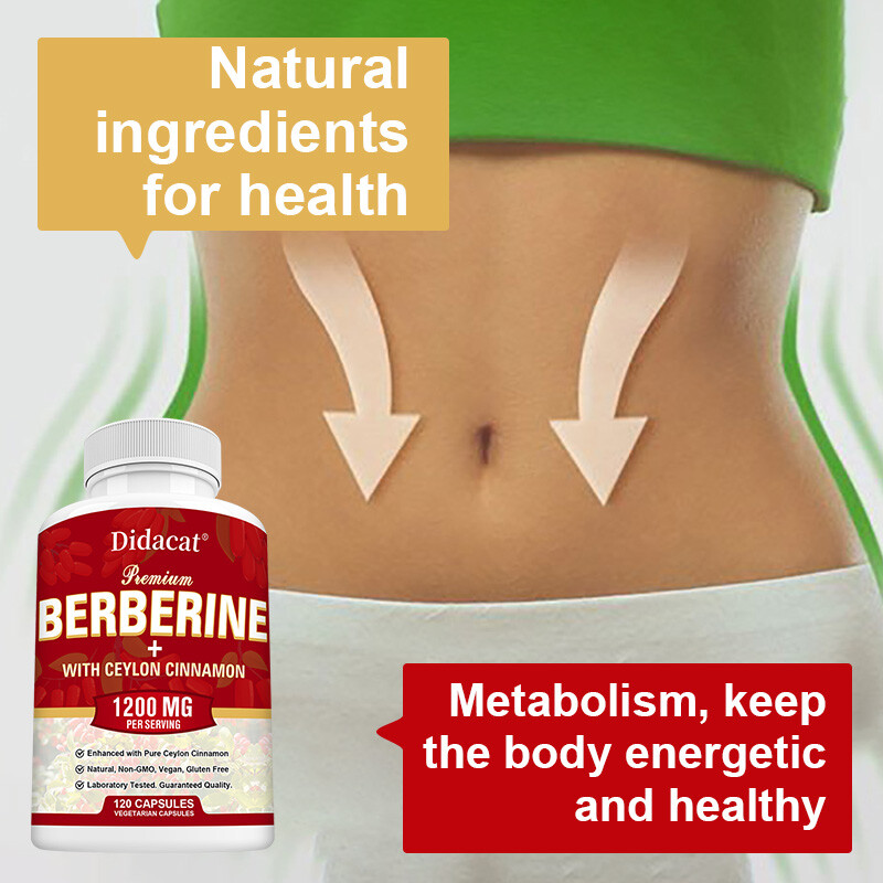 Blood Sugar Support Supplement 1200mg Berberine Cinnamon Extract