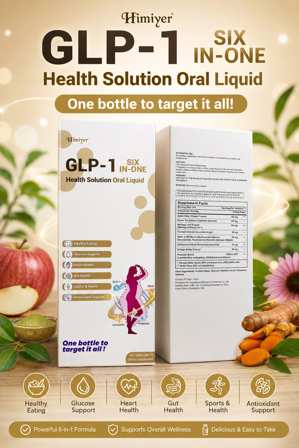 SIX IN-ONE Health Solution – convenient new bottle design ***FREE SHIPPING***