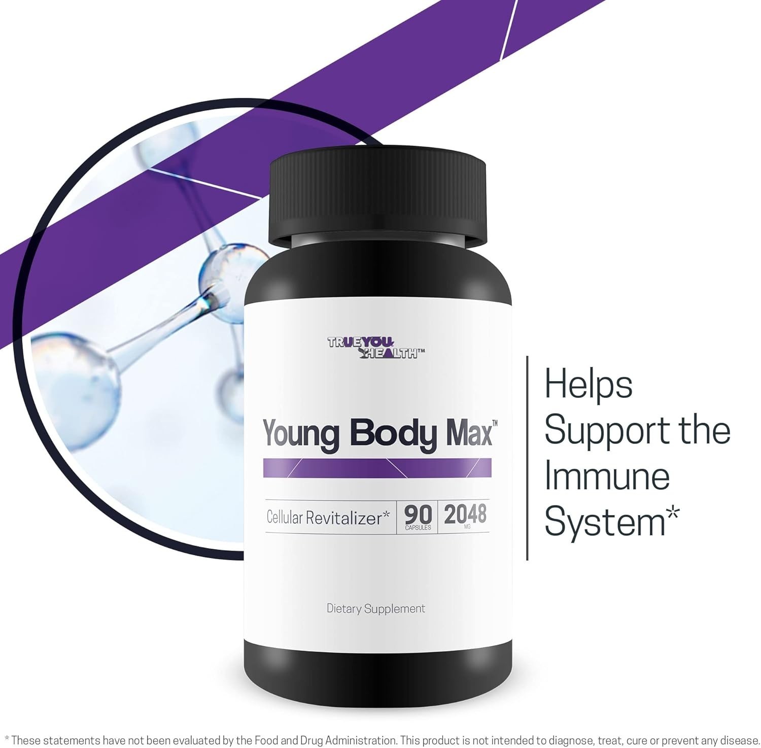 Young Body Max – Cellular Revitalizer Supplement – Support Youth & Longevity