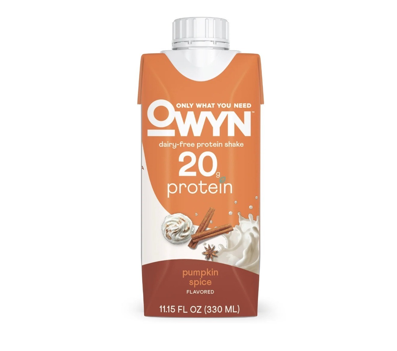 Owyn Plant-Based 20g Protein Shake, Pumpkin Spice, 11.15oz, 4 count