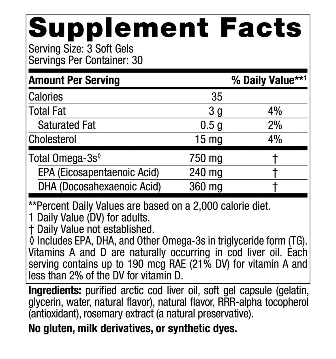 Nordic Naturals Arctic CLO – All Natural Cod Liver Oil Soft Gels, Lemon, 90 Ct