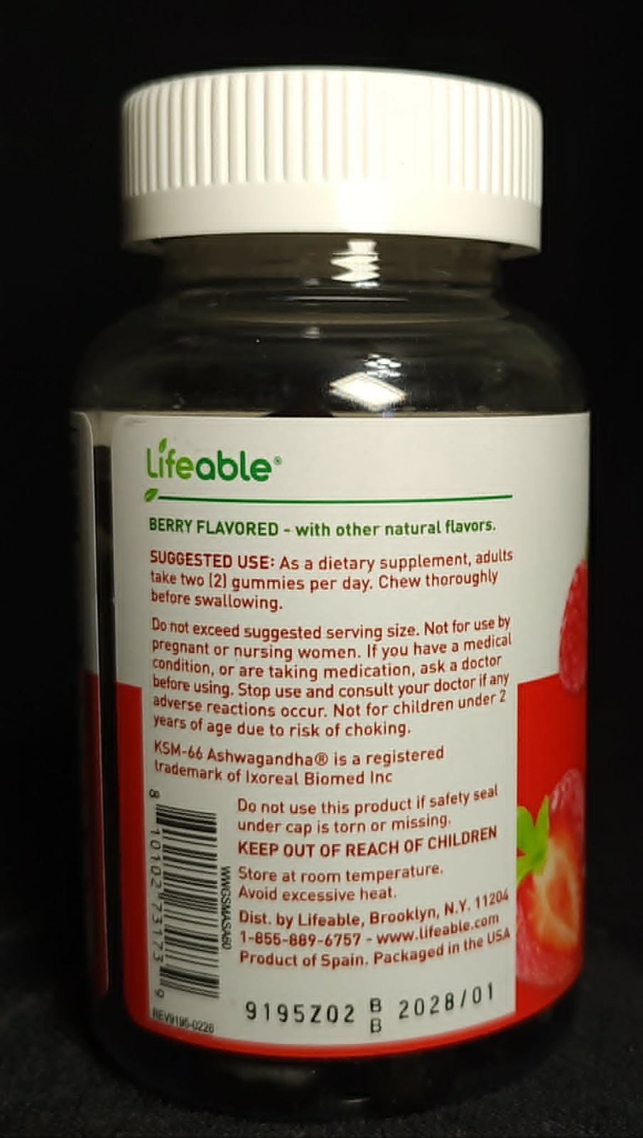 Irish Sea Moss Gummies Lifeable Bladderwrack, Burdock Root, Ashwagandha