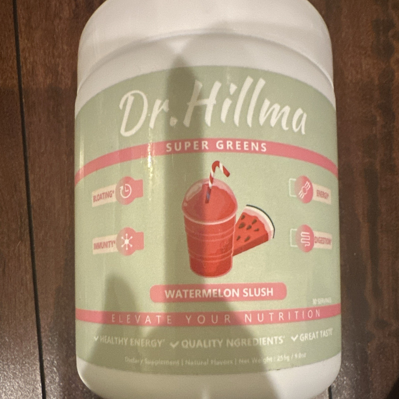 Dr. Hillma Super Greens Powder Organic Watermelon Slush 255g Exp 04/2026