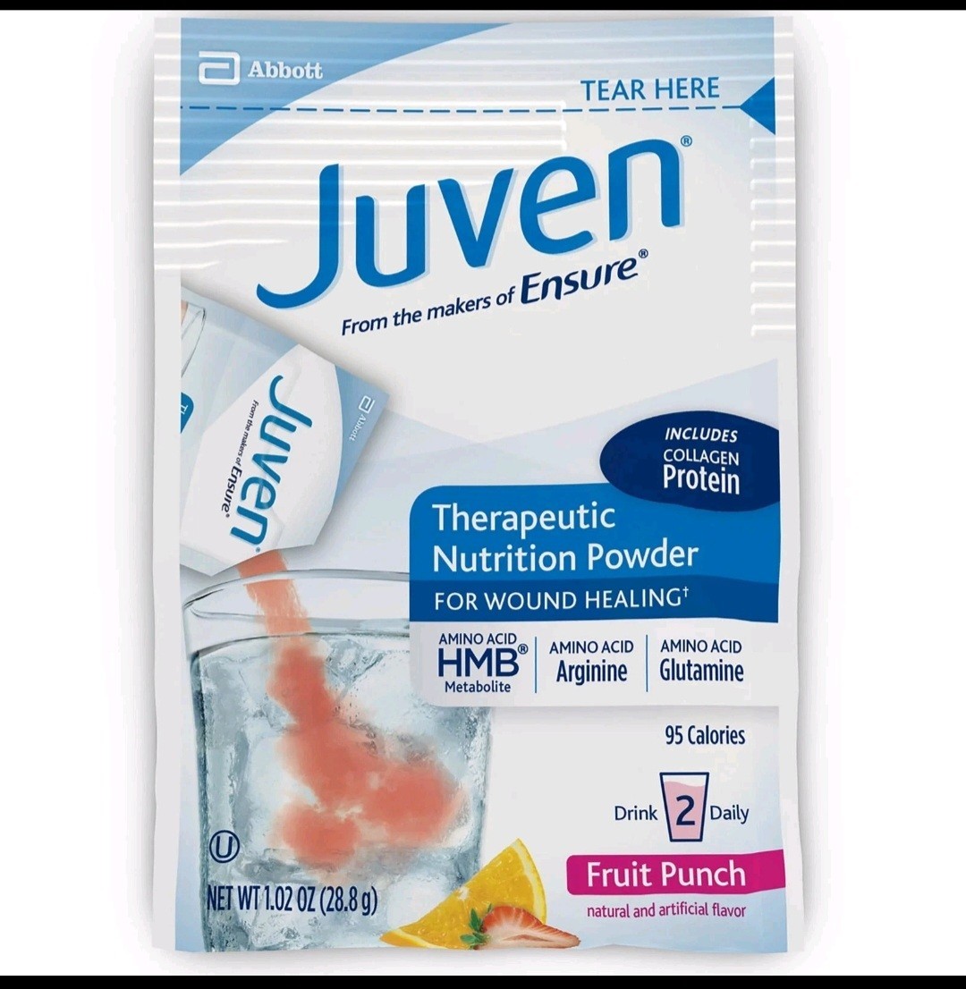 Juven Therapeutic Nutrition Powder Mix, Wound Healing Ensure Fruit Punch Flavor