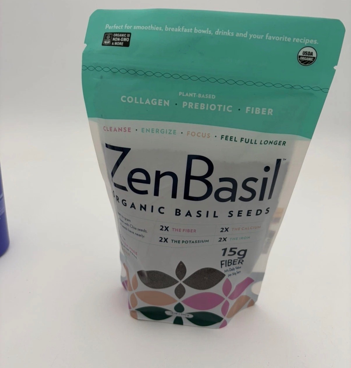 ZenBasil Organic Basil Seeds 14oz. Exp 2027 New Sealed
