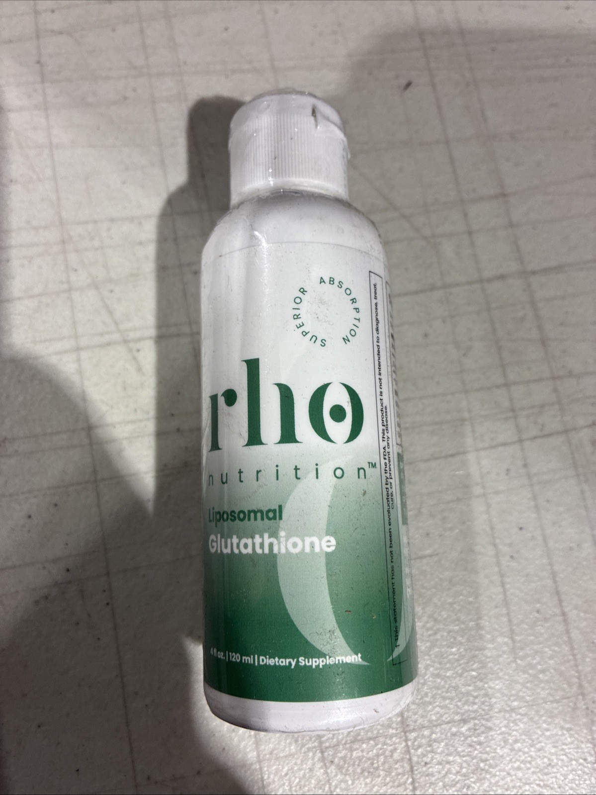 Rho Nutrition Liposomal Glutathione Antioxidant 4 fl oz/120 mL Sealed Exp 7/2027