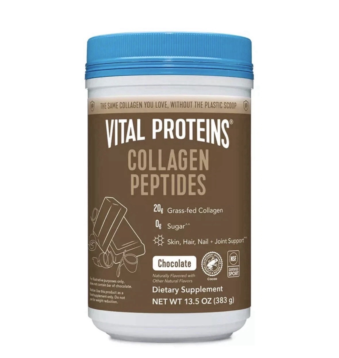 Sealed Vital Proteins Collagen (13.5 oz) Chocolate Peptides Powder Exp 6-2027