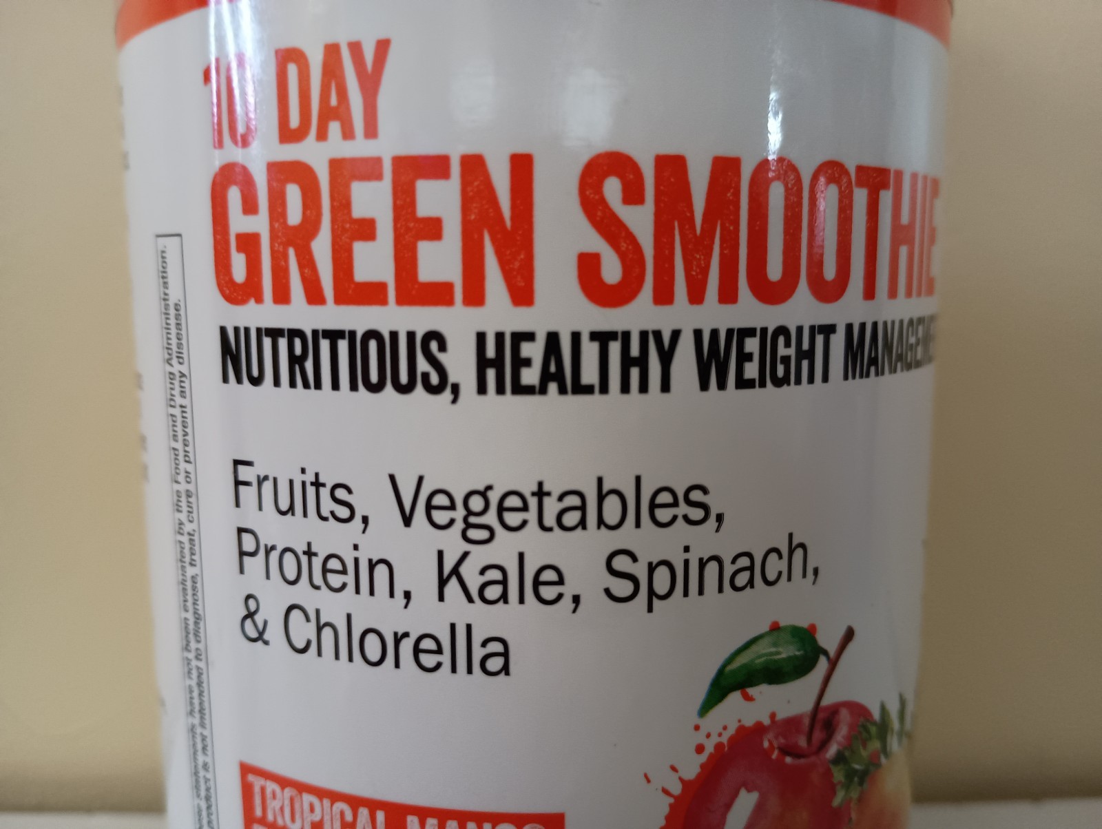 NutritionWorks®10 Day Green Smoothie Drink Mix Cleanse & Detox Tropical Mango