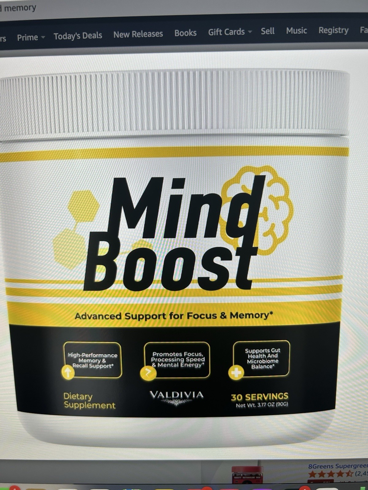 Mind Boost Powder Clarity Memory & Focus 1 Pack 30 Servings EXP 3/28 NEW SEALED